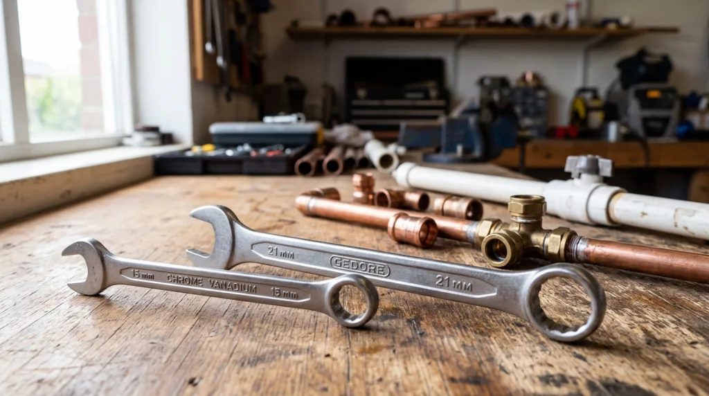 découvrez quelle clé plate choisir pour travailler efficacement sur des dimensions 15 et 21 en plomberie, avec nos conseils et recommandations pratiques.